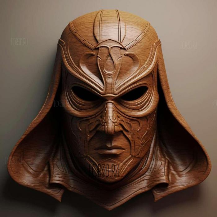 stl Zorro Mask 4 stl model for CNC